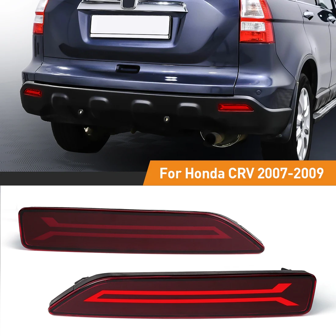 Car Accessories Honda Crv - LED Paraurti Posteriore Riflettore Luci Per