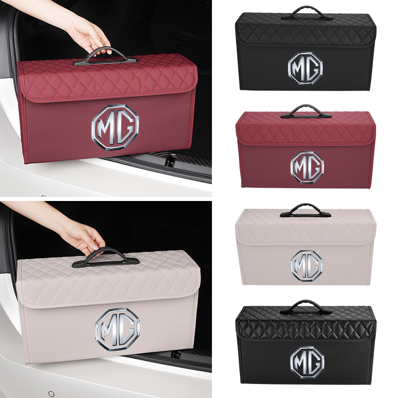 Car Trunk Organizer - Organizer per bagagliaio auto in pelle,