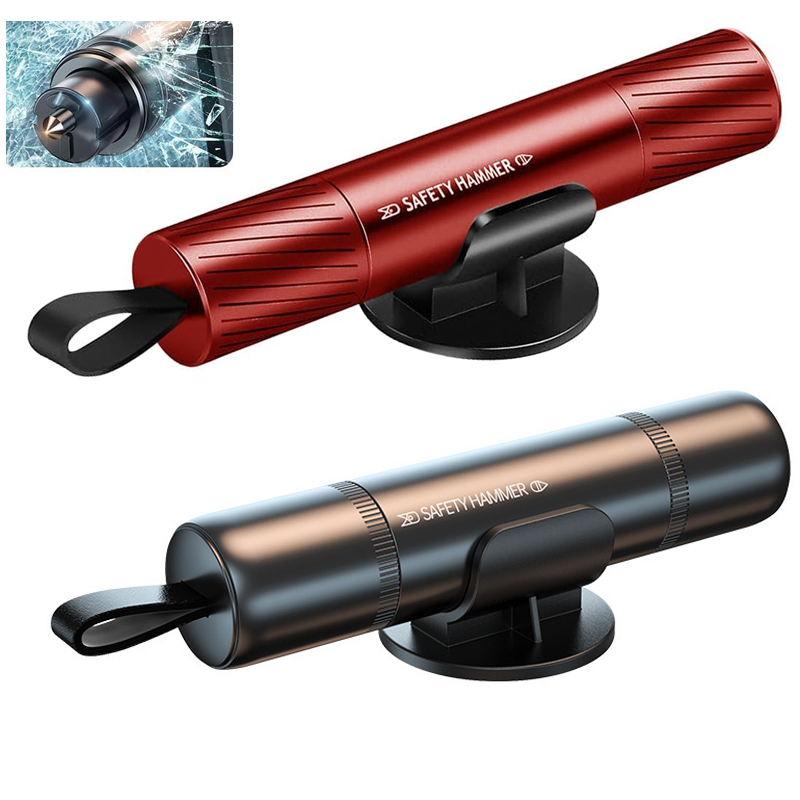 Car Emergency Tool Kit - 2 in 1 Martello di sicurezza