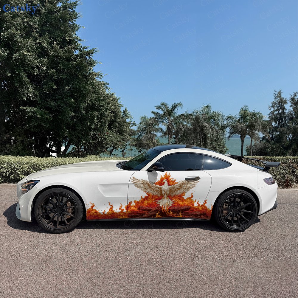 Car Accessories Phoenix - 2 adesivi per auto Blazing Divine