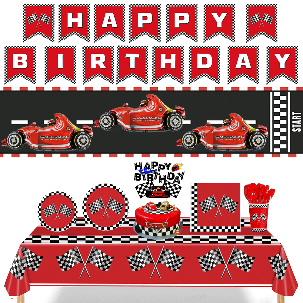 Red Racing Car stoviglie a sca - Car Accessories Banner recensione e prezzo