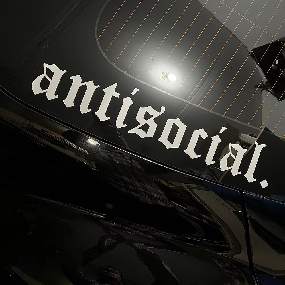 Adesivo per Auto 'Antisocial', - Car Accessories Banner recensione e prezzo